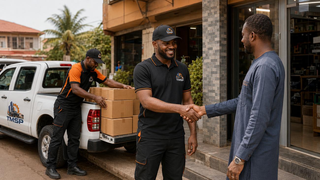 Livraison de marchandises à un client