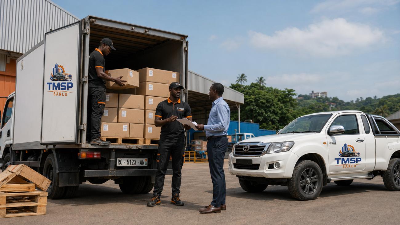 Chargement d'un camion TMSP